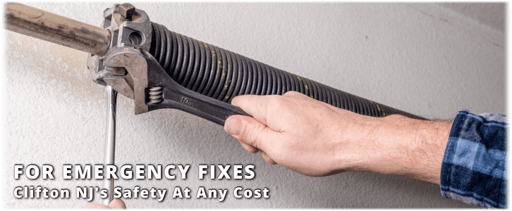Broken Garage Door Spring Clifton NJ